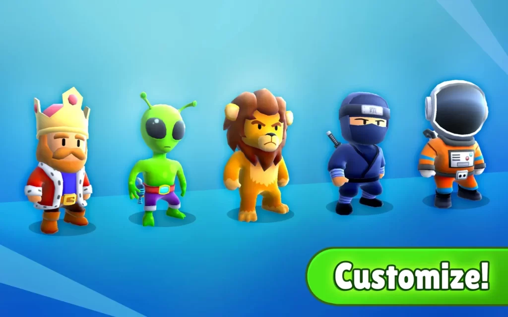 customize characters and accessories