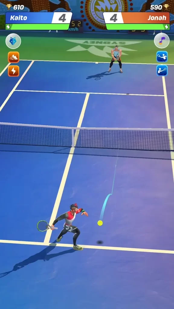 Tennis Clash gameplay
