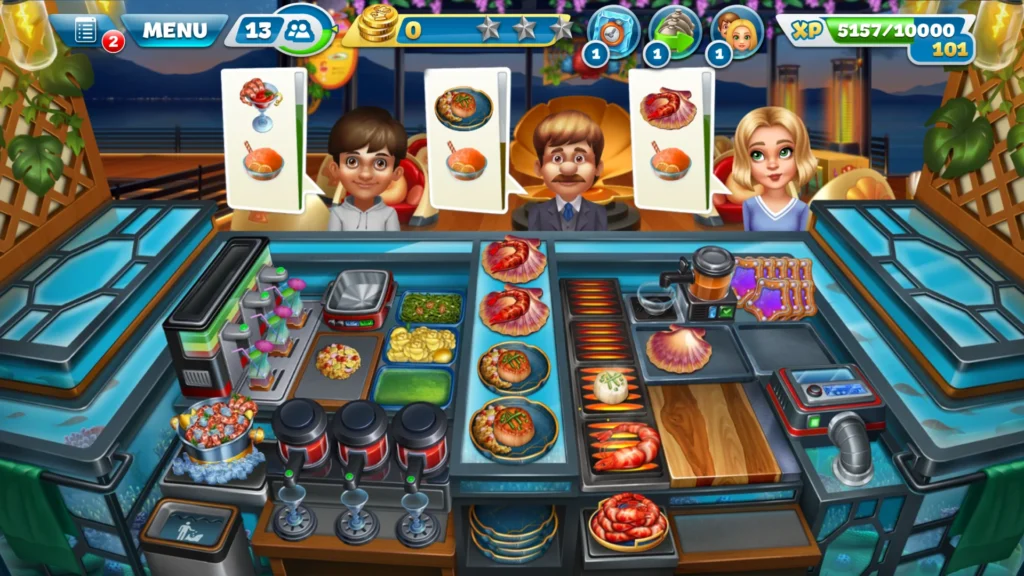 unlimited money, food, gems, diamonds. 
